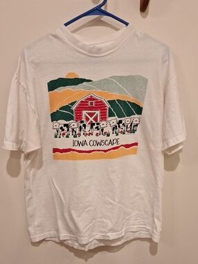"Iowa Cowscape" Hanes Tee